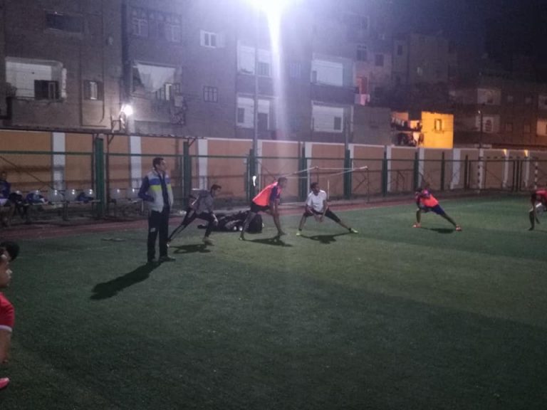 تدريب فريق الكلية لكرة القدم