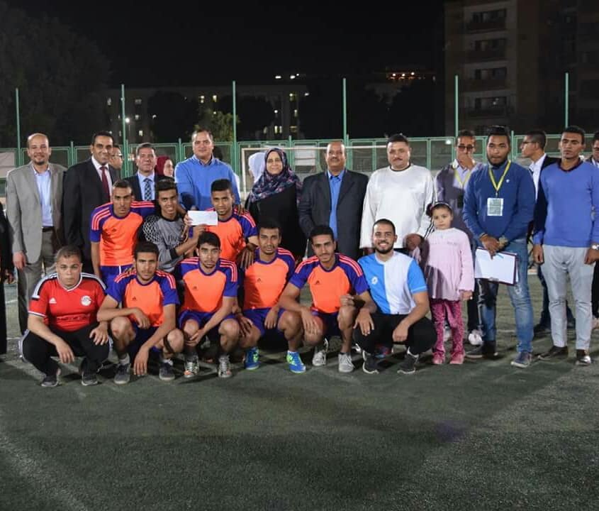 ألف مبروك لفريق كلية الصيدلة للقدم الخماسى