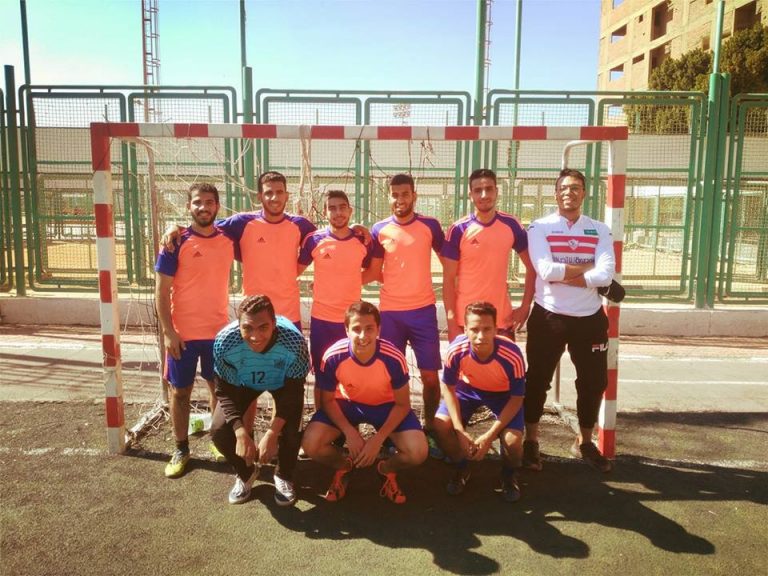 الفوز الثانى لفريق الكلية لكرة القدم الخماسية على كلية الزراعة