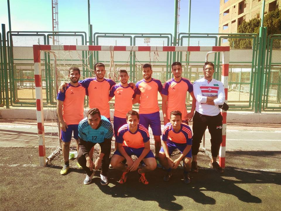 الفوز الثانى لفريق الكلية لكرة القدم الخماسية على كلية الزراعة