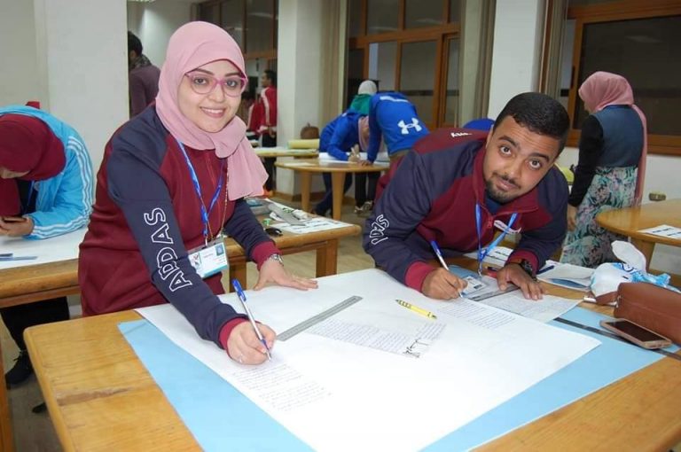 طلاب الكلية يبدعون مع منتخب الجامعة فى مختلف المجالات بأسبوع شباب الجامعات 12 بجامعة كفر الشيخ