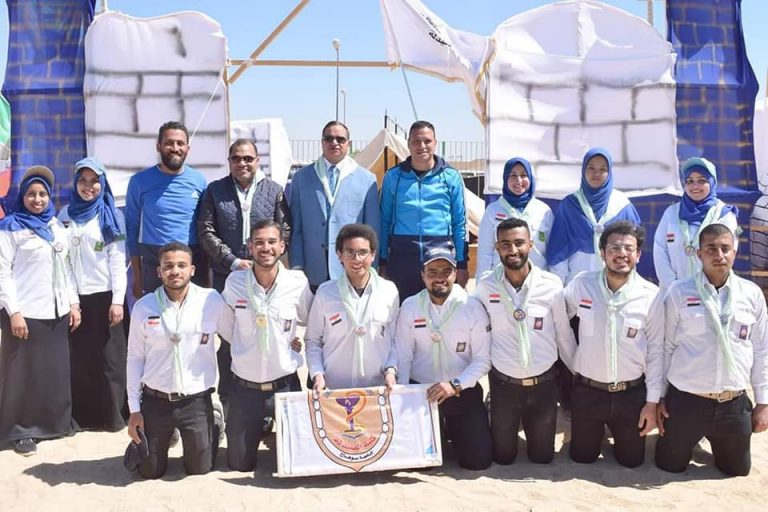 👈اليوم الثاني من الدرع الكشفي الرابع لجوالي و جوالات جامعة سوهاج