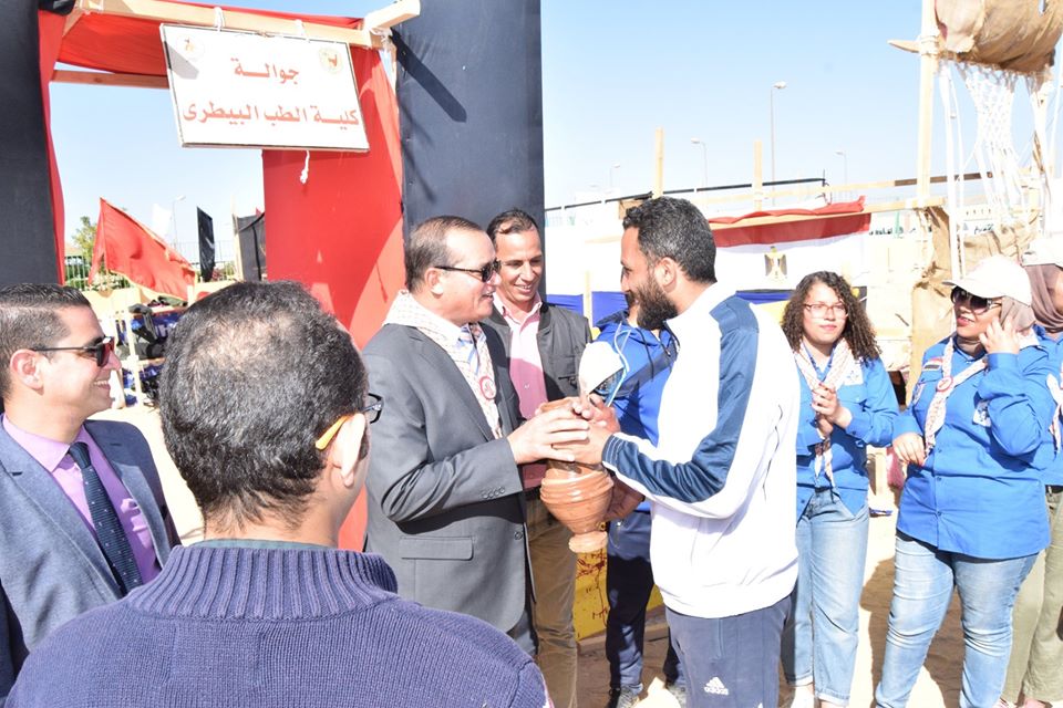بمشاركة ٢٨٦ طالب..إفتتاح فعاليات المهرجان الكشفى الخامس لجوالى وجوالات جامعة سوهاج