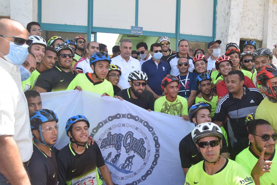 مهرجان الدراجات بمحافظة سوهاج بمشاركة وزير الشباب والرياضة ورئيس جامعة سوهاج