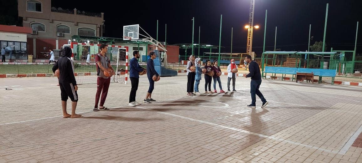 فاعليات مركز تدريب كلية الصيدلة فى لعبة كرة السله طلبه وطالبات للمشاركه فى بطولة الجامعة فى كرة السله
